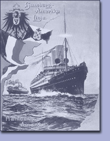 Werbeplakat der Hamburg-Amerika-Linie Werbeplakat der Hamburg-Amerika-Linie